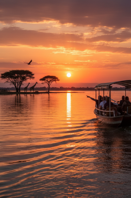 Croisière au coucher du soleil sur le lac Naivasha, une expérience inoubliable