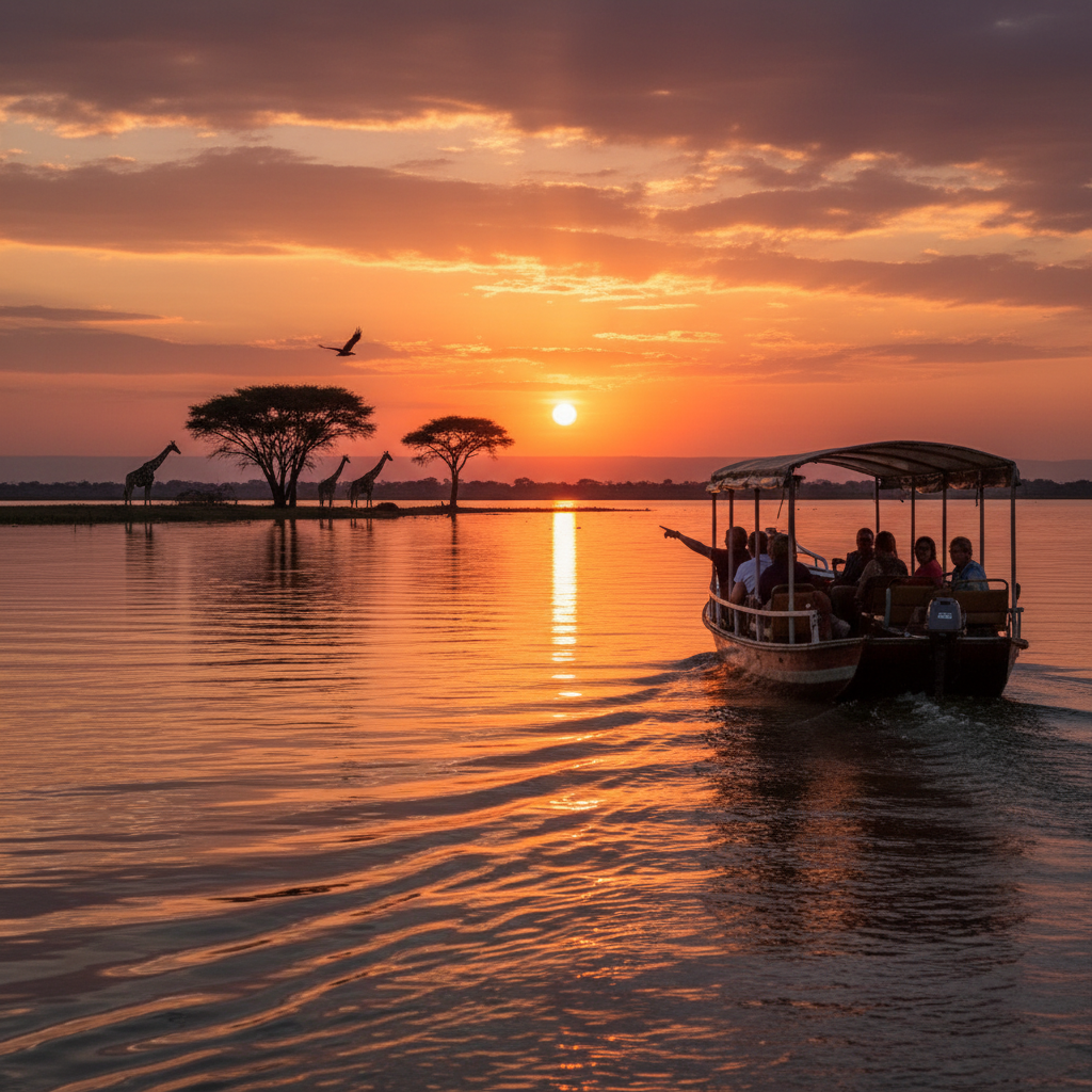 Croisière au coucher du soleil sur le lac Naivasha, une expérience inoubliable